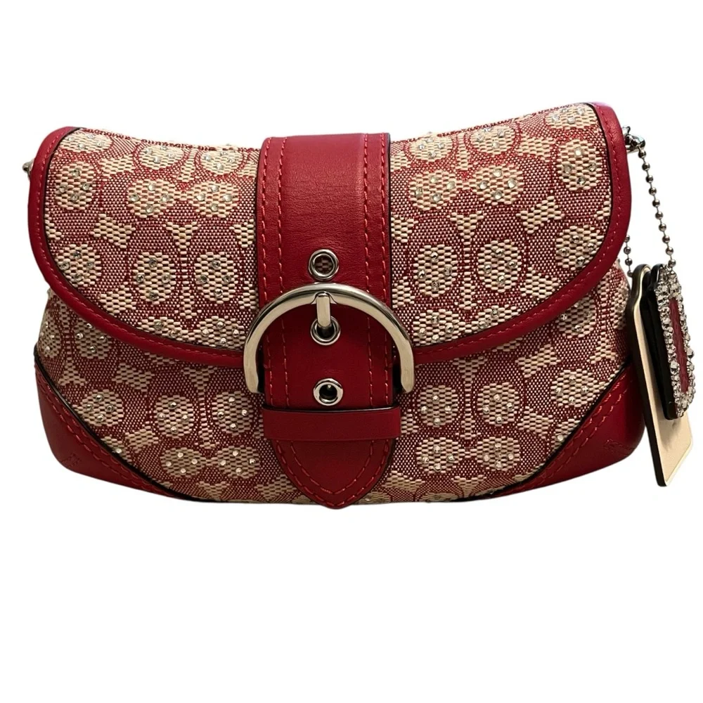Coach Ruby Red Soho Flap Bag - Picture 11 of 11